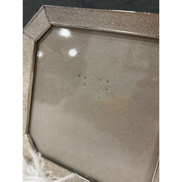 Nicole Miller Home Accent Silver Octagonal Picture Frame 3"x3" Made In China - Picture 5 of 8
